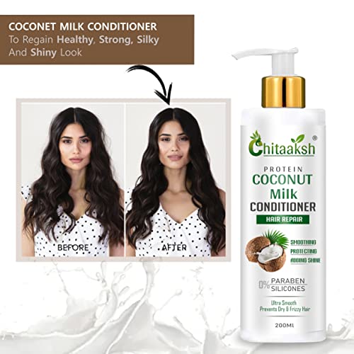 Image of Coconut Milk Conditioner For Smooth & Shine Hair Combo Kit - 200 ML of Each (1 Items in The Set)