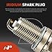 A-Premium (Blue) Set of 8 Ignition Coil Pack and Iridium Spark Plugs Compatible with Honda Civic 2006-2011 1.8L, Replace# 30520RNAA01, 099700101