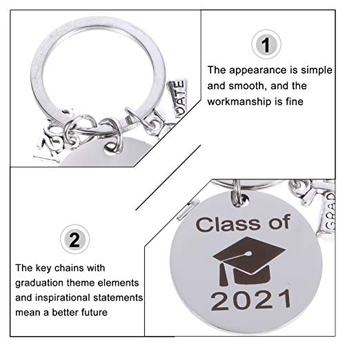 VALICLUD 6Pcs Classe di 2021 di Laurea Portachiavi...
