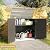 KINYING Larger Outdoor Storage Shed Weather Resistance, Resin Sheds & Outdoor Storage for Garden, Patios, Backyards, 48 Cu.Ft Tool Shed for Garbage Cans, Lawn Mower, Garden Tools,Black