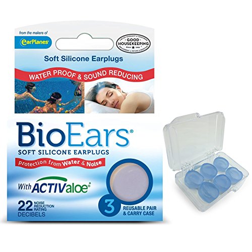 BioEars Soft Silicone Earplugs Multi Pack (1 Pack (3 Pairs))