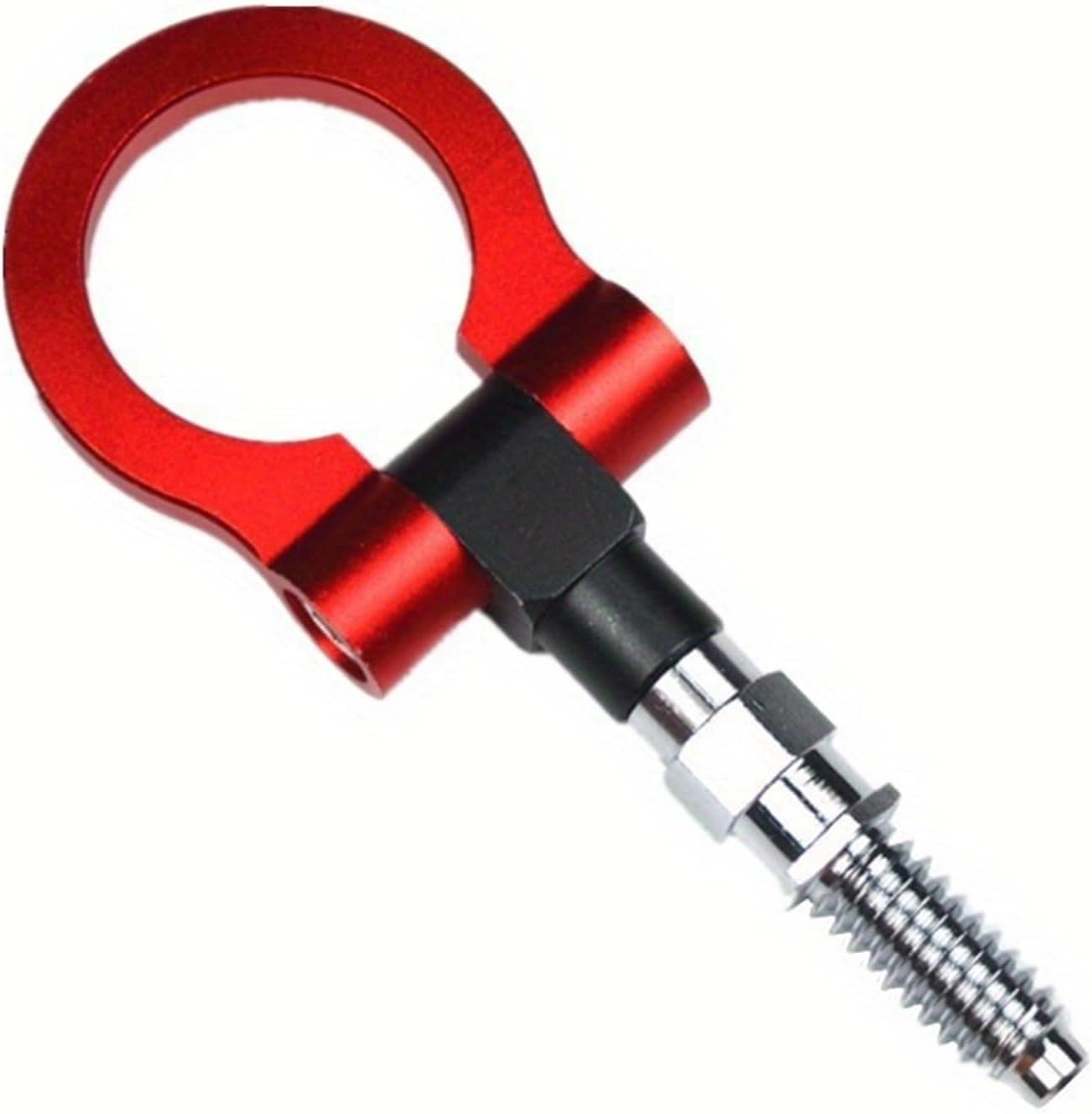 Aluminum Model Car Auto Trailer Hook Eye Tow Towing Racing Front Rear Universal Tow Hook(European-Red)