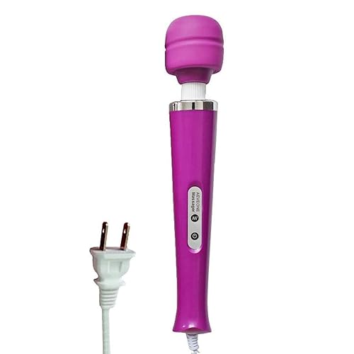 AEVEONE Wired Powerful Handheld Electric Massager, Strong Personal Back Massage for Sports Recovery, Muscle Aches, Body Pain (Purple - Purple