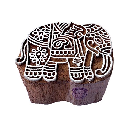 Royal Kraft Wooden Stamps DIY Fabric, Textile, Clay, Pottery, Paper, Henna Printing Blocks THDtag003