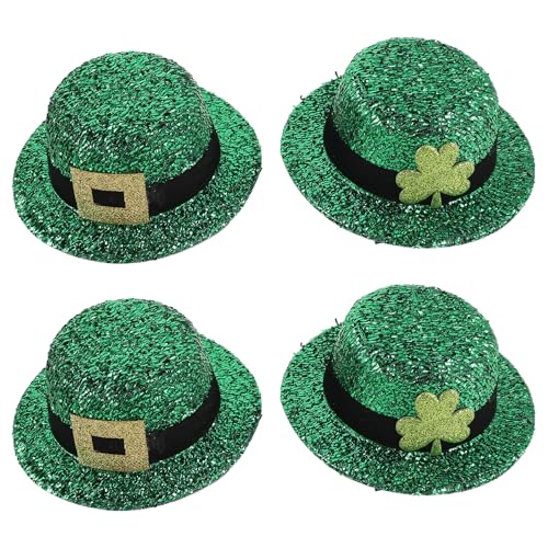 Épingles à cheveux Saint-Patrick : barrettes trèfle de lutin aux finitions pailletées soignées