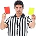 Sndperiexam 10pcs Red Yellow Referee Card Set Sports Soccer Referee Warning Cards for Football Soccer Coach and Referee Gear