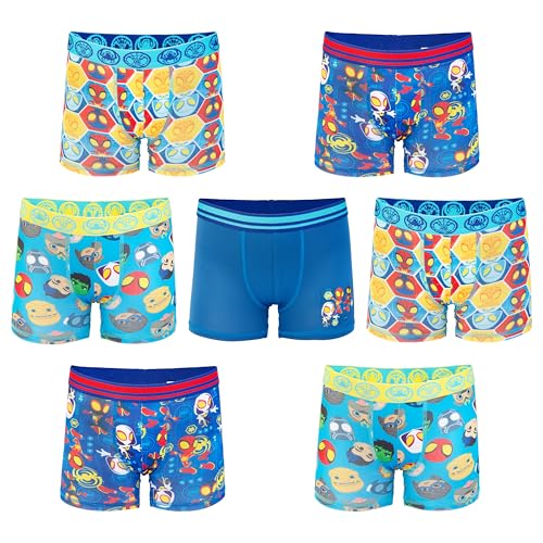 Consejos para Comprar Ropa interior deportiva para Niño - solo los mejores. 45 Spiderman - Ropa Interior Exclusiva de superhéroes para niños pequeños con Iron Man, Hulk y más 2/3t y 4t, Paquete de 7 Calzoncillos Deportivos Spidy and Friends, 4 Años