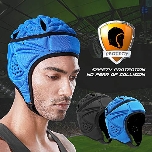 Holdomg Mult-Color Soft Helmet Flag Football Rugby Goalkeeper Helmet Scrum Cap Soft Shell Helmet Soccer Headgear Special Needs Protection For Youth Adults (Floral) #TOP7