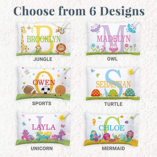 Let's Make Memories My Own Name Pillowcase, Personalized with Name, Polyester, Plush Fleece - Sports - Image 4