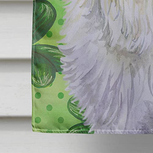 Drapeau Bichon Maltais Saint-Patrick grand format en toile pour décoration de jardin - 5