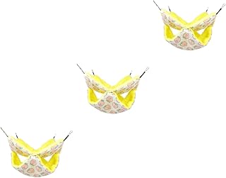 Abaodam 3 Peças Rede Para Animais De Estimação Hamster Rede De Parede Brinquedos Para Porquinhos Da Índia Rede Para Janela De Hamster Pequena Rede Para Gatos Furão Brinquedos Gaiola Para