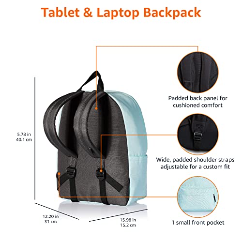 Image of AmazonBasics 21 Ltrs Classic Backpack - Aqua