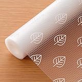 Cooyes Drawer Liner Shelf Liners for Kitchen Cabinets Refrigerator Liners Waterproof & Oil-Proof Kitchen Cupboard Liner Drawer Mats EVA Material Non Adhesive Fridge Liner for Shelves