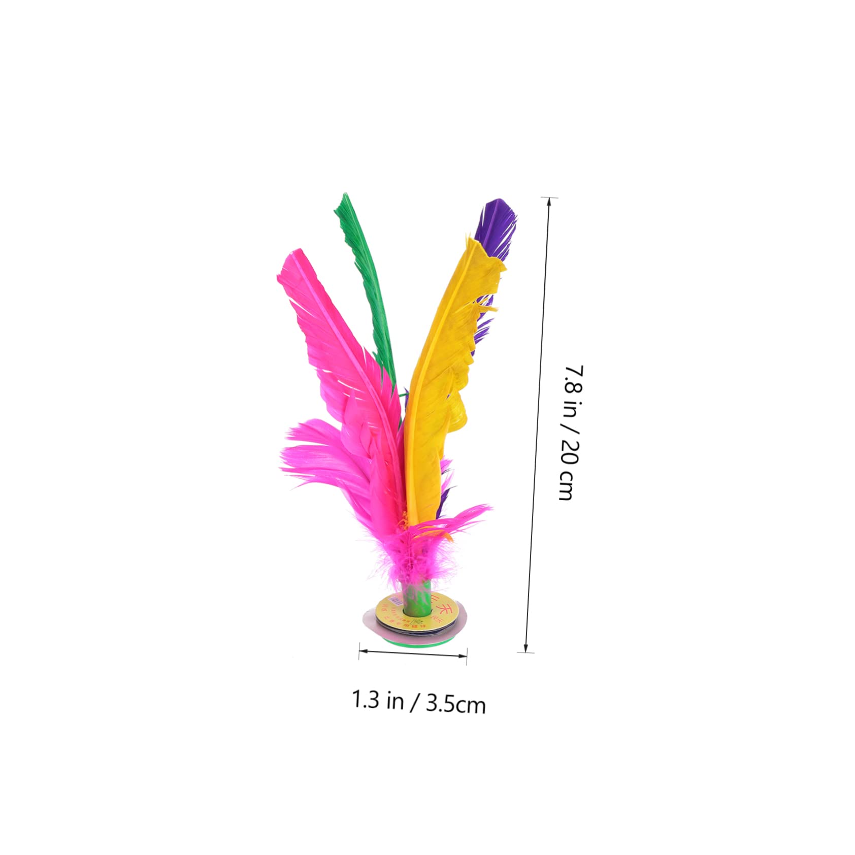 NAMOARLY Foot Kicking Shuttlecock Fitness Toy 10pcs Jianzi Leg Outdoor Sports Toy