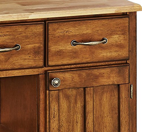 Buffet Of Buffets Cottage Oak With Natural Wood Top By Home Styles #TOP4