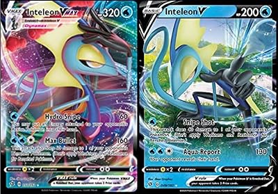 Inteleon V & Vmax Card Lot - 050/192 - Rebel Clash - Pokemon Ultra Rare 2 Card Lot