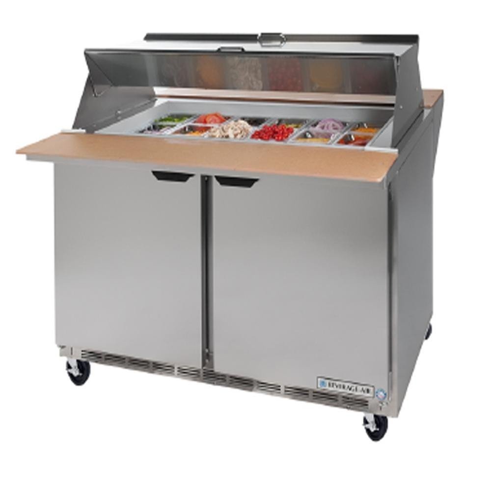 Beverage-Air 72" W Sandwich Prep Dual Side Megatop by Beverage Air – Stainless-Steel, Model SPE72-30M-DS