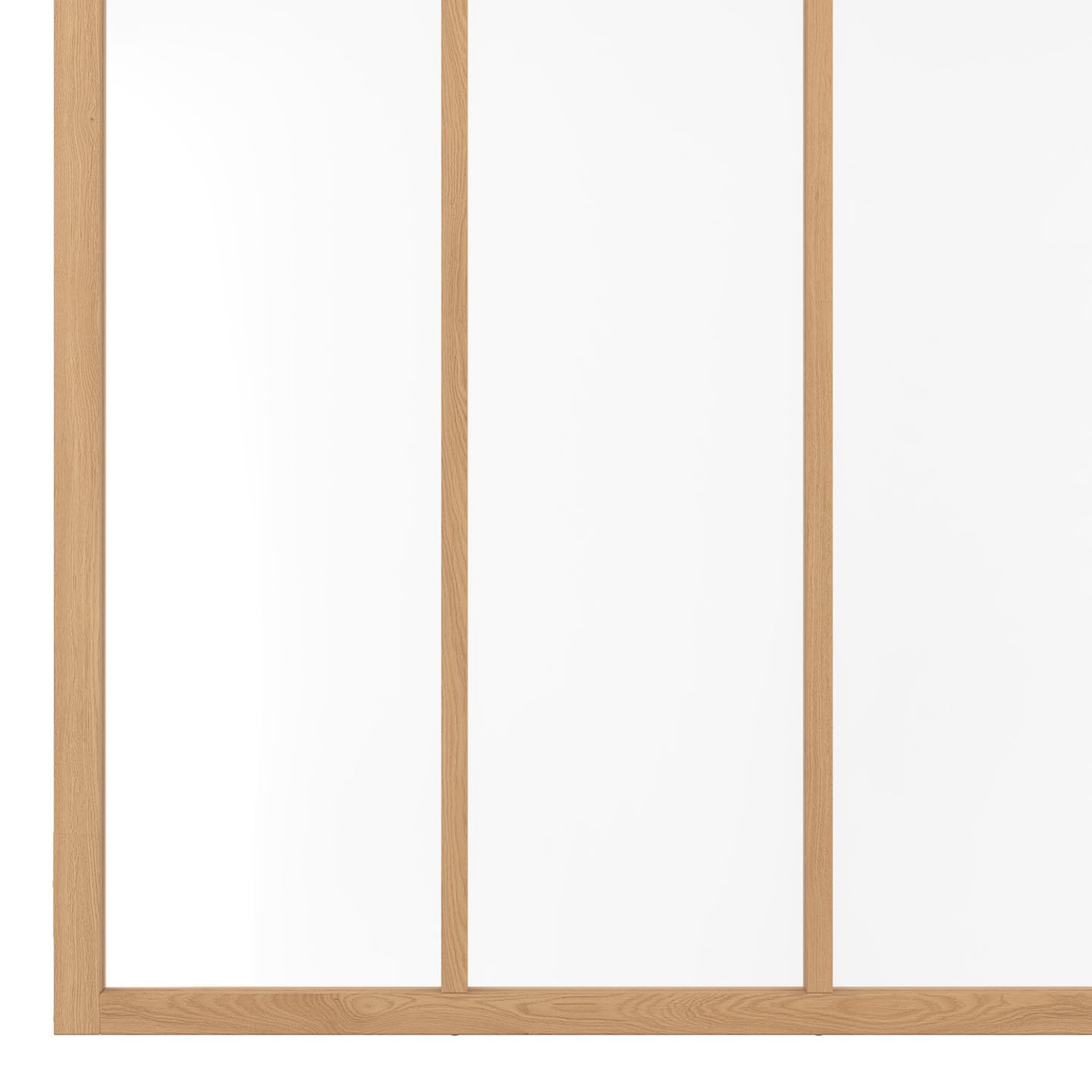 IDMarket - Verrière Atelier 4 vitrages L. 116 x H. 108 cm en Bois et Verre trempé