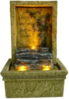 OK Lighting FT-1207/1L Tabletop Graceful Led Fountain, 6