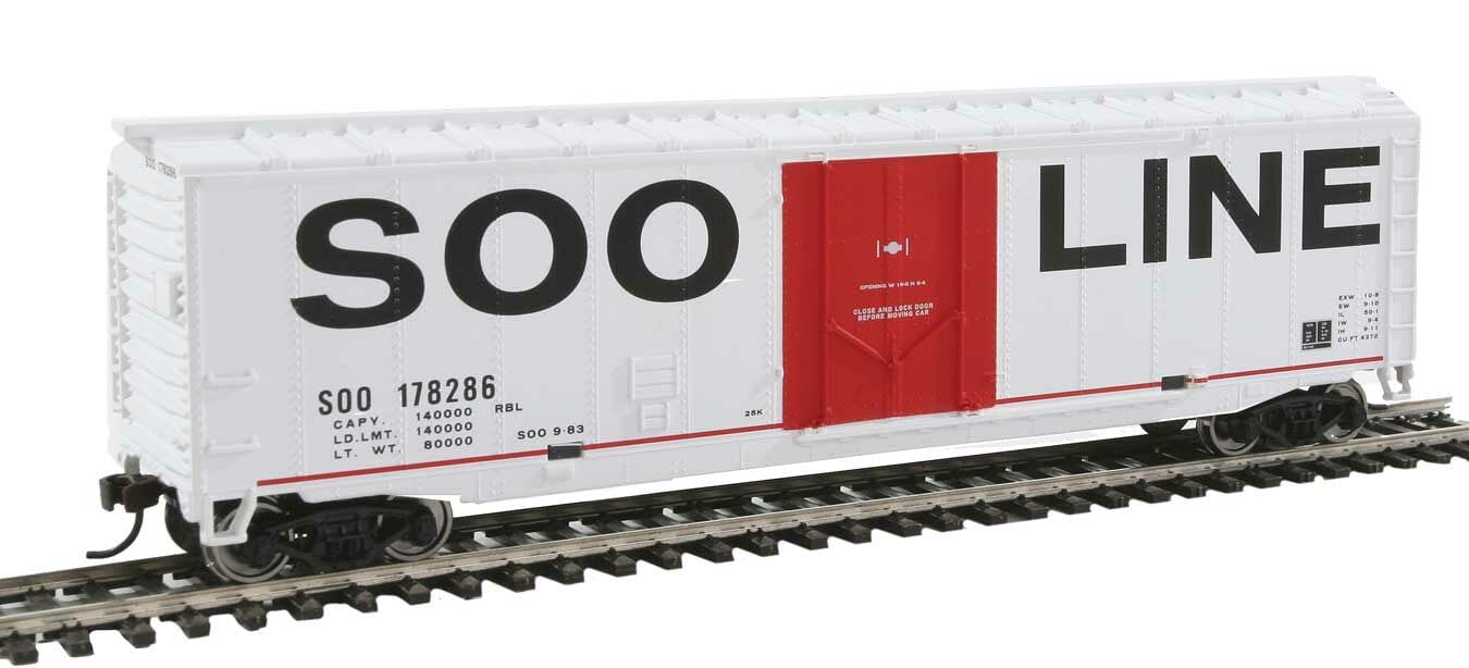 Walthers Trainline 931-1671 50' Plug Door Box Car Soo Line