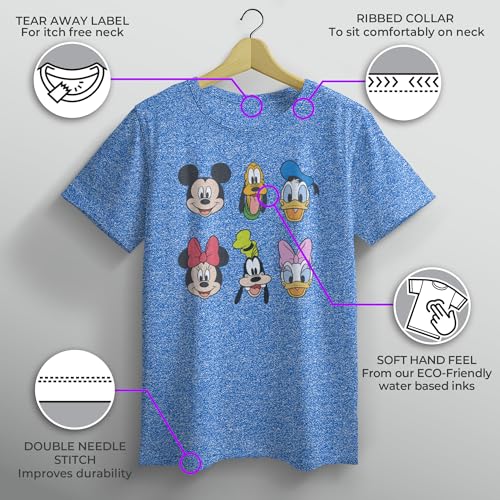 Image of Disney Boy's Mickey & Friends Character Grid Performance Tee
