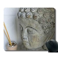 YENDOSTEEN Tappetino per mouse antiscivolo, Buddha in meditazione, tappetino per mouse con bordo cucito YENDOSTEEN Tappetino per mouse antiscivolo, Buddha in meditazione, tappetino per mouse con bordo cucito