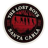 The Lost Boys Santa Carla - Aesthetic Vinyl Sticker – Waterproof Quote Decal Sticker for Laptop, Water Bottle, Car, Journal, Scrapbook, Phone – Durable 4" Sticker for Teens, Adults, Kids