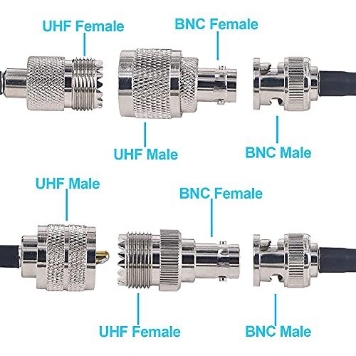 Kit adaptador onelinkmore BNC a UHF 4 piezas miniatura 4