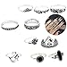 Xgood 66 Pcs Vintage Knuckle Ring Mid Rings Set Stackable Rings Set Finger Rings for Women Girls Children Teenagers Decorations Gifts
