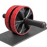 Tragbarer Bauchmuskel-Roller, schnelle Montage, einfach zu tragen, trainiert Bauchmuskeln jederzeit und überall.