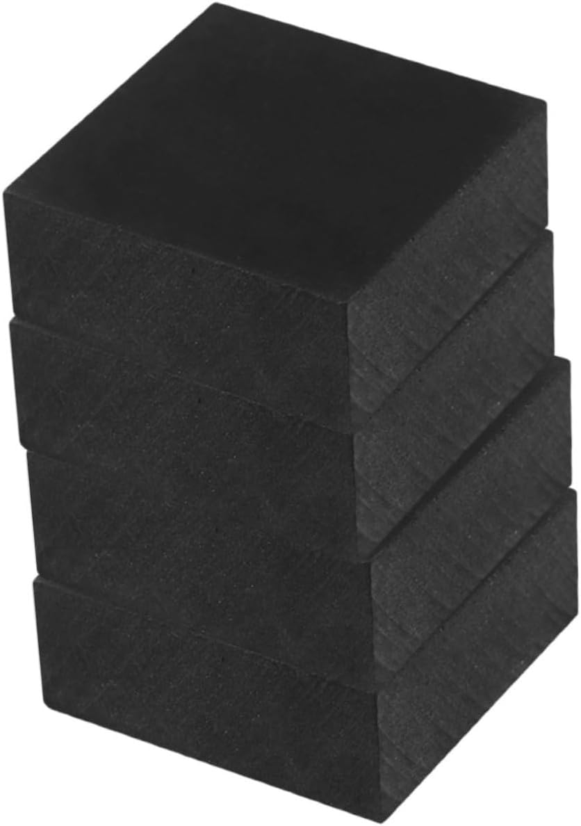 4Pcs Rubber Shock Absorbing Pads Non Slip Vibration Mats for Home Use Protective Floor Mats for Treadmills Exercise Equipment Furniture Feet