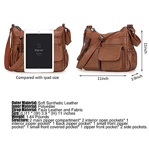 Bolso Hobo Crossbody para Mujer de Cuero PU miniatura 6