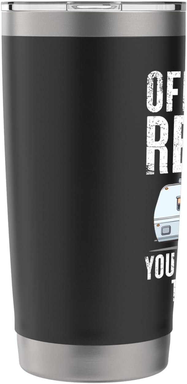 Officially Retired You Can Find Me In My RV Funny Retirement Stainless Steel Insulated Tumbler image 4