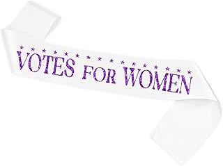 LHPYQ Votes for Women Satin Sash,Feminist Voting Decorations ,Women Rights Adult Suffragette Protest Accessories,Support Vote for Women Gift
