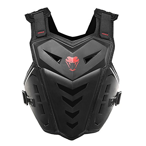 Herobiker - Gilet protettivo da moto, per adulti, con protezioni per torace e schiena, ideale per il fuoristrada