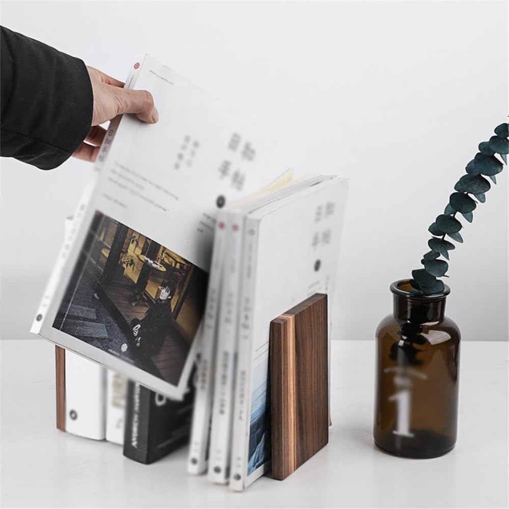 Fermalibri Fermalibri Antiscivolo for scaffali, fermalibri Resistenti for Gli Amanti dei Libri Che organizzano la scrivania Fermalibri per Mensole