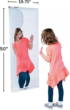 Fun Express Funhouse Mirror Carnival - Over 4 Feet Tall Distorting Mirror for Party Decorations | Portable Fun House for Kids Events, Photo Booth Props & VBS Vacation Bible School Decor