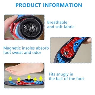 L&W Luck Solette Magnetiche, Piatto Solette Per Scarpe su Tutta la Cuscinetto per Supporto Arco Plantare Soletta per la Fascite Plantare (S)