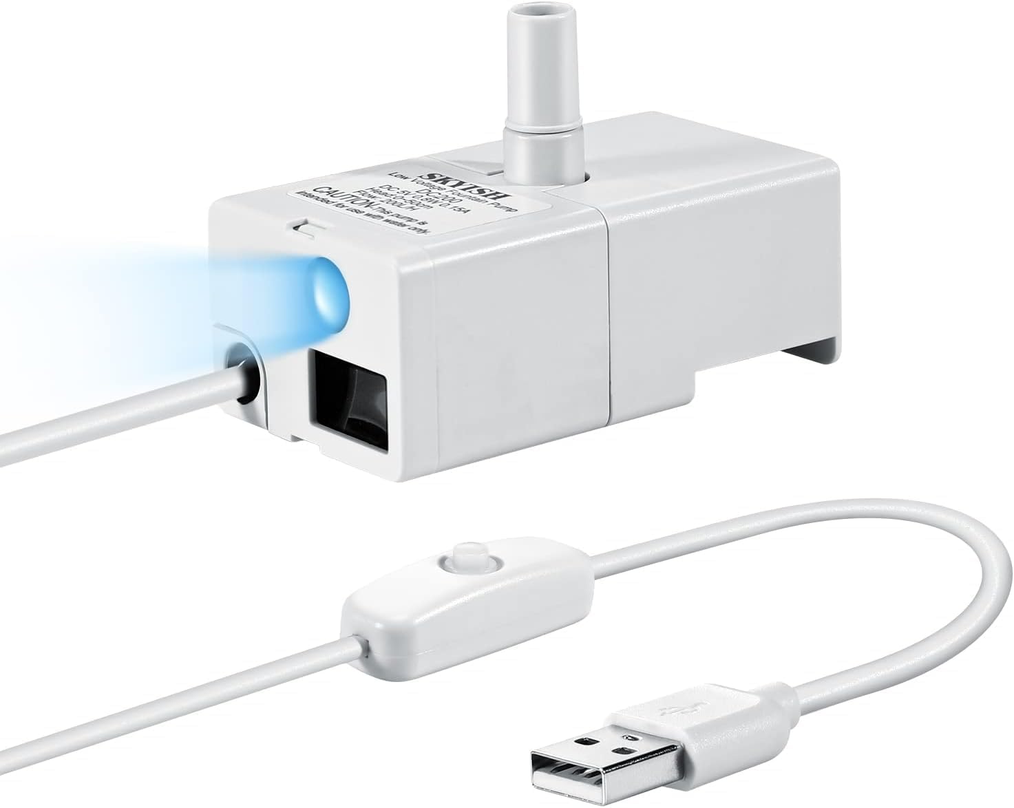 Bomba de repuesto oficial para fuente de agua SARPAWS, USB, LED