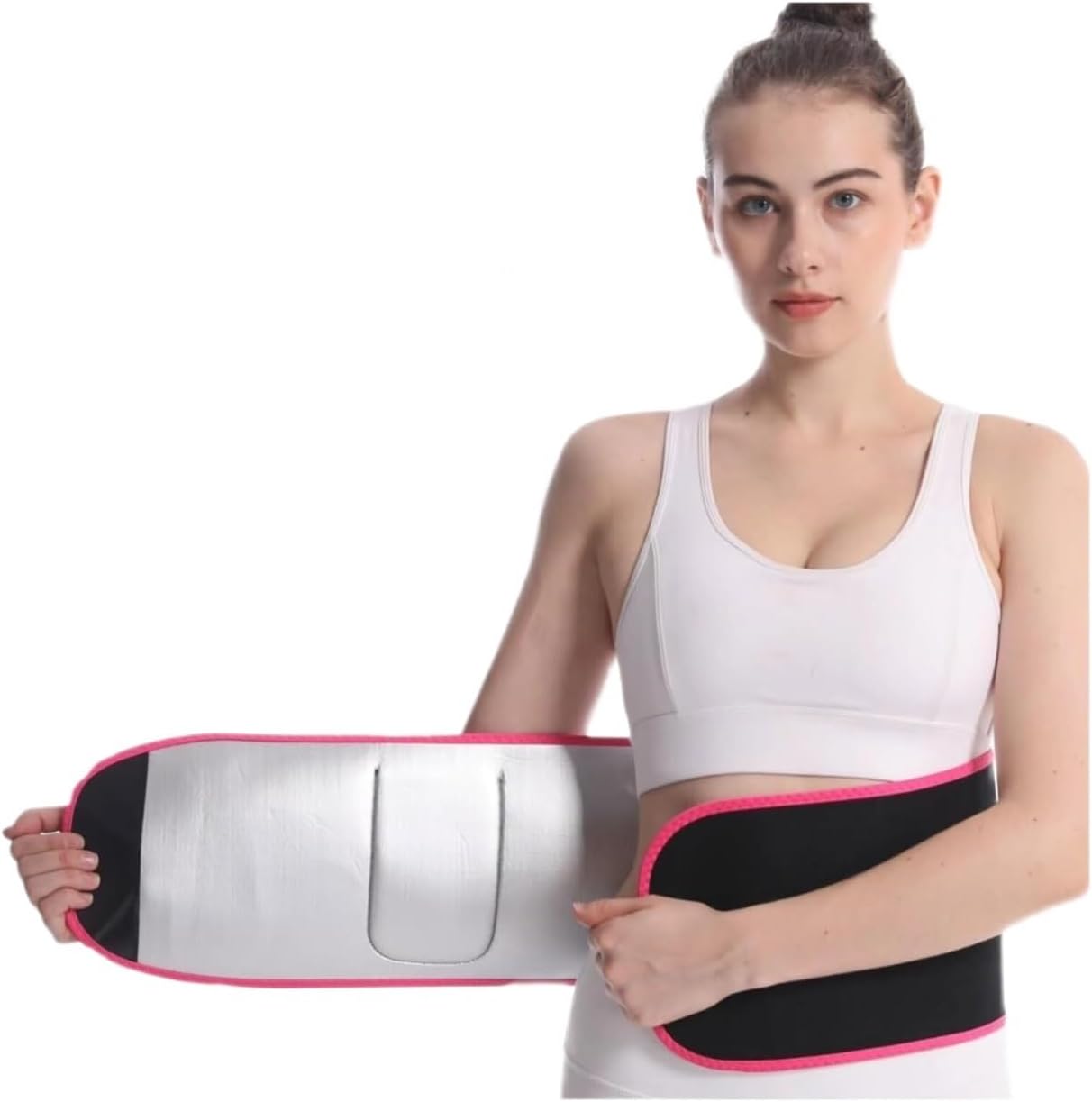 QUQUQ Tummy Wraps Belly Sauna Sweat Belt Waist Trainer Adjustable Trimmer, For Weight Loss Body Shaper Waist