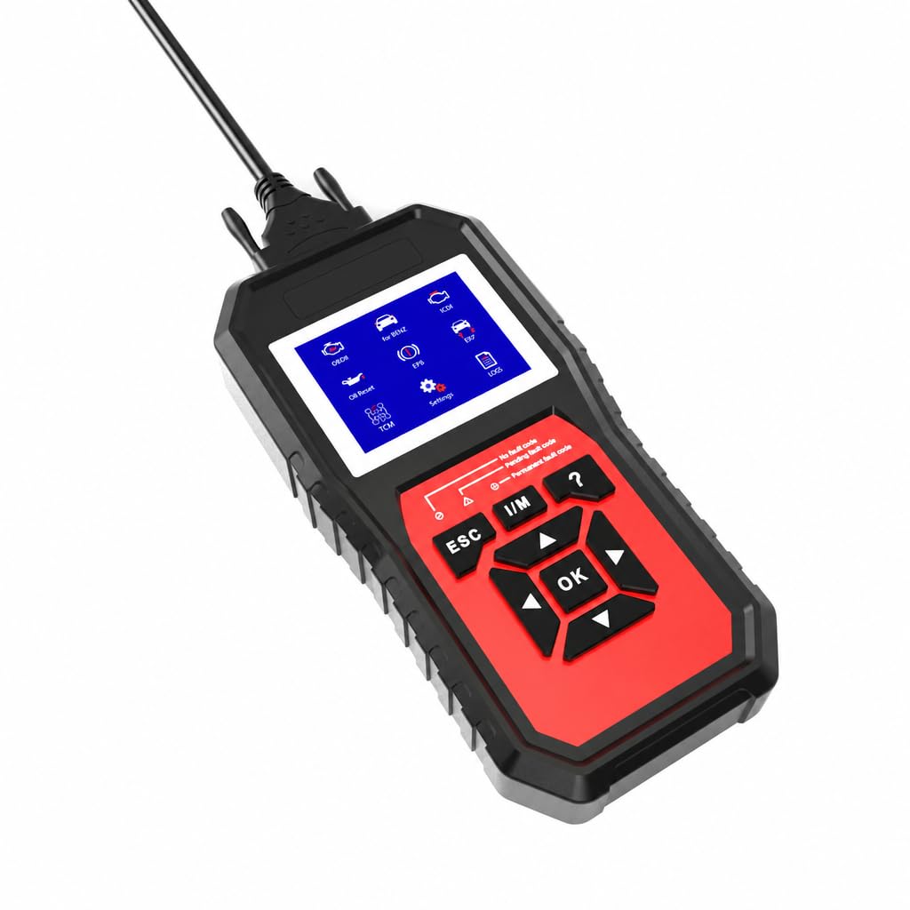 Konnwei KW460 Escáner Diagnóstico OBD2 para Mercedes Benz Motor ABS SRS Transmisión TPMS con Actualizaciones Gratuitas