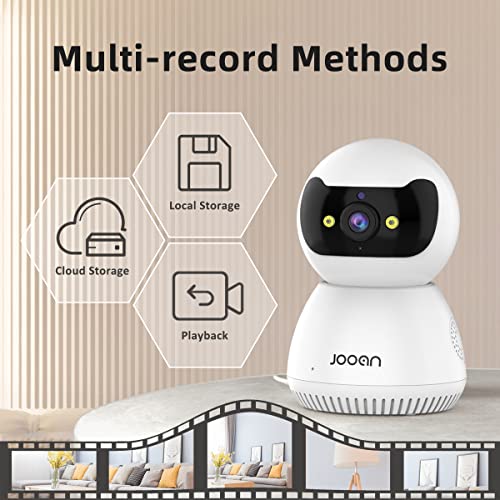 Jooan 5Mp Pan/Tilt Security Camera Indoor, 5G/2.4G Wifi Security Camera For Baby/Pet/Nanny, Cloud & Sd Card Storage, Color Night Vision, Floodlight, 2 Way Audio, Siren Alarm, Ai Motion Detection #TOP5