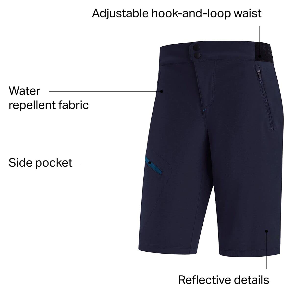 GORE WEAR Womens Cycling C5 Shorts - Orbit Blue | X-Large