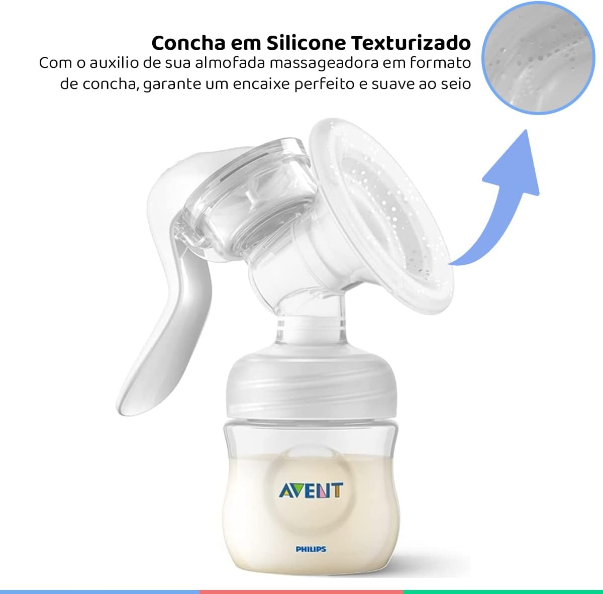 Philips Avent Extrator de Leite Manual, Extração fácil com tecnologia de Movimento Natural, almofada de silicone, frasco Pétala 125ml, bomba de tirar leiteSCF430/03 Philips Avent Extrator de Leite Manual, Extração fácil com tecnologia de Movimento Natural, almofada de silicone, frasco Pétala 125ml, bomba de tirar leiteSCF430/03