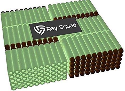 Ray Squad Glow in The Dark 1000 Ultimate Nerf Foam Toy Darts, Premium Refill Bullets for N-Strike Guns, Universal Mega Pack, Firm and Safe Nerf Accessories Amazing Precision Control