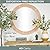 Big Wood Works 24-Inch Round Wall Mirror with Jute Rope Frame – Vintage Style Decorative Mirror for Bathroom, Living Room, Entryway – Wooden Wall-Mounted Hanging Mirror for Home Decor
