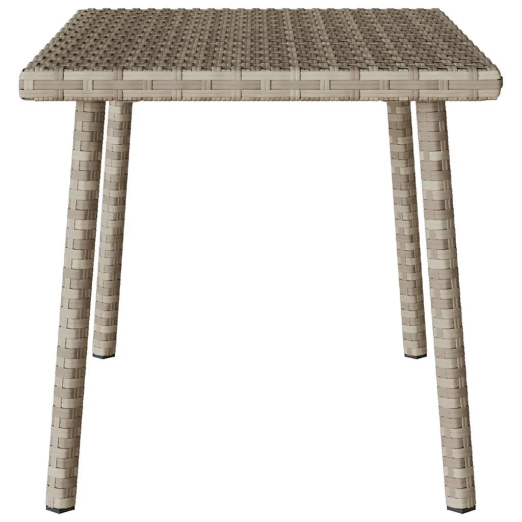 Tavolino da Giardino in Rattan PE Rettangolare 60x40x37 cm | Tavolo basso da esterno ideale per arredare il balcone o la terrazza, con piano stabile per appoggiare drink e snack.