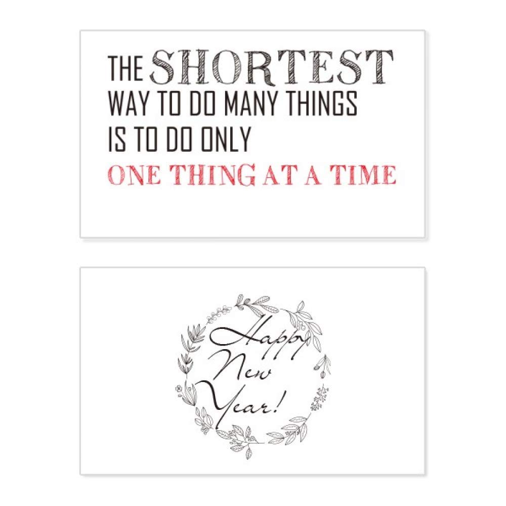 Tarjeta de felicitación conmemorativa para empezar el Año Nuevo con enfoque y mentalidad positiva 5