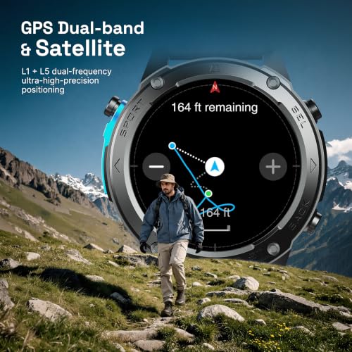CrossBeats Armour Summit Premium Rugged Smart Watch Black - Image 4