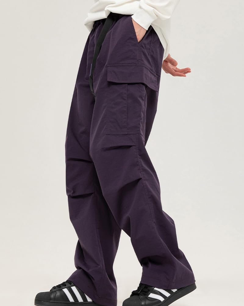 DAIHAN Unisex Multibolsillos Funcionales Pantalones Cargo de Trekking de Ligeros Pantalones Tácticos Militares de Trabajo con Cintura Ajustable